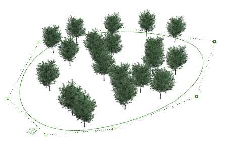 Control points on forests