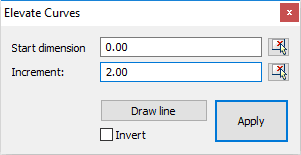 Elevate Curves Dialog