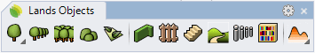 Lands Objects toolbar