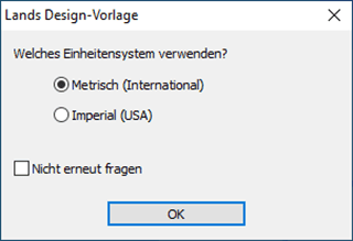 Lands Design Vorlagenliste.